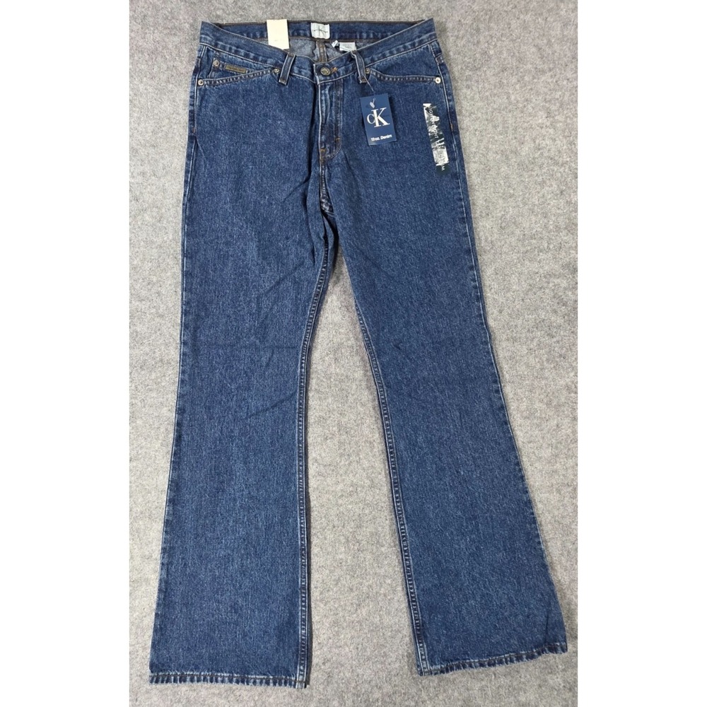 Calvin Klein Dark Blue Low Rise Flare Jeans NWT Size 10